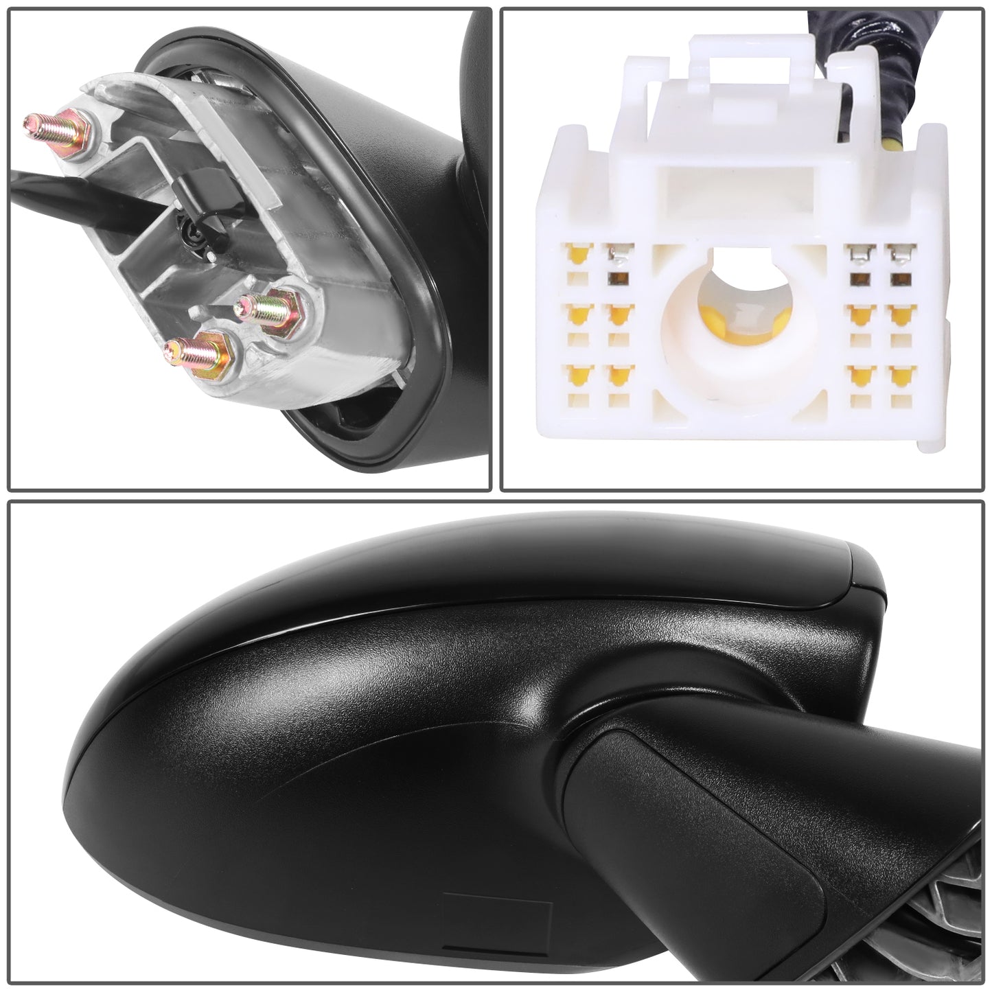 RETROVISOR MIRROR - OE STYLE - HYUNDAI SONATA 2020-2022 - WITH POWER - PASSENGER RIGHT SIDE - BLACK