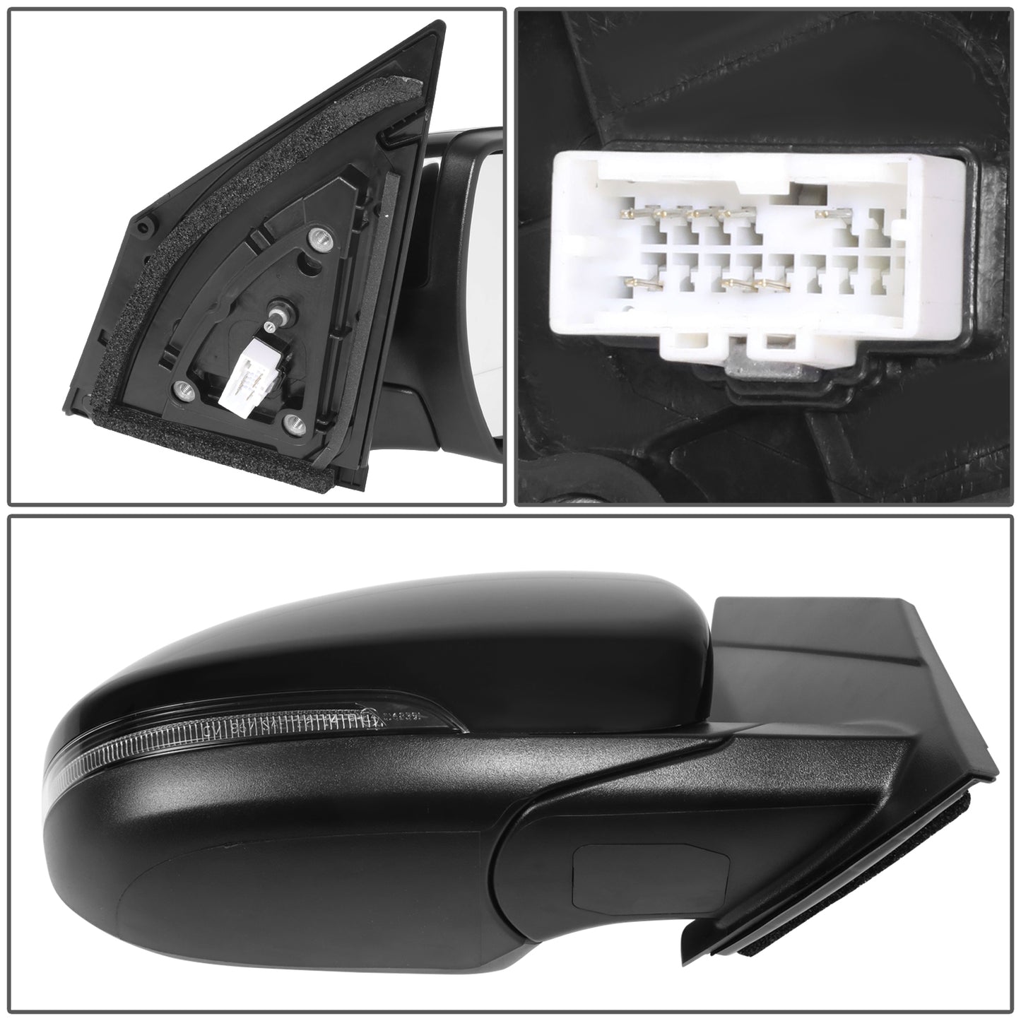 RETROVISOR MIRROR - HYUNDAI TUCSON 2019-2021 - WITH POWER - WITH HEATED GLASS - WITH BLIND SPOT - WITH TURN SIGNAL - OE STYLE - PASSENGER RIGHT SIDE