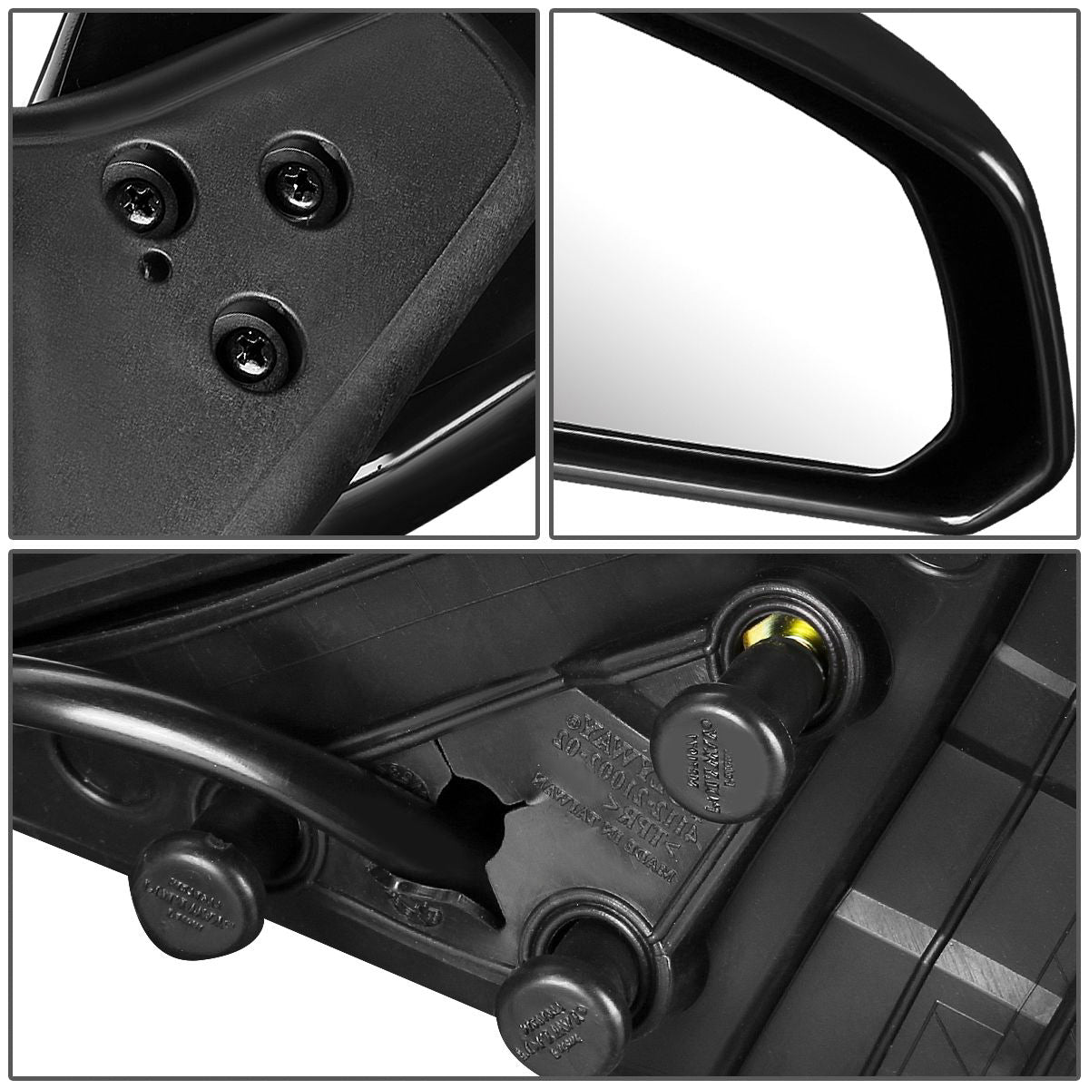 RETROVISOR MIRROR - OEM - 03-07 INFINITI G 35 COUPE - POWERED - TEXTURED - BLACK - RIGHT