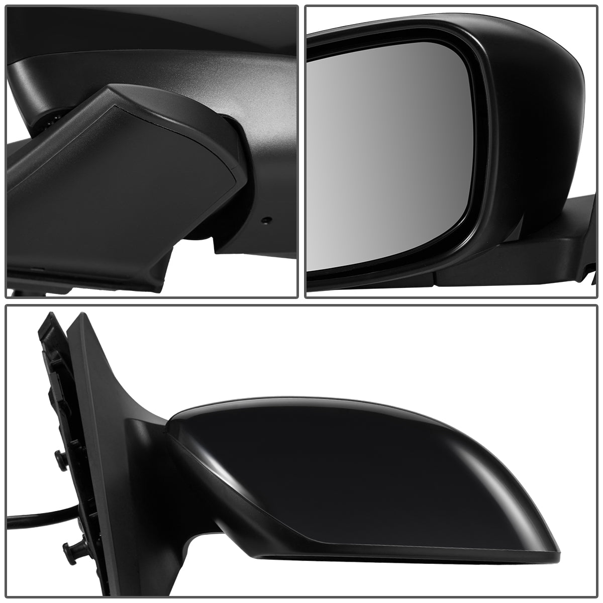 RETROVISOR MIRROR - OEM - 09-13 INFINITI G37 2/4-DR - POWERED - HEATED - W/ MEMORY - POWER FOLDING - BLACK MATERIAL - RIGHT