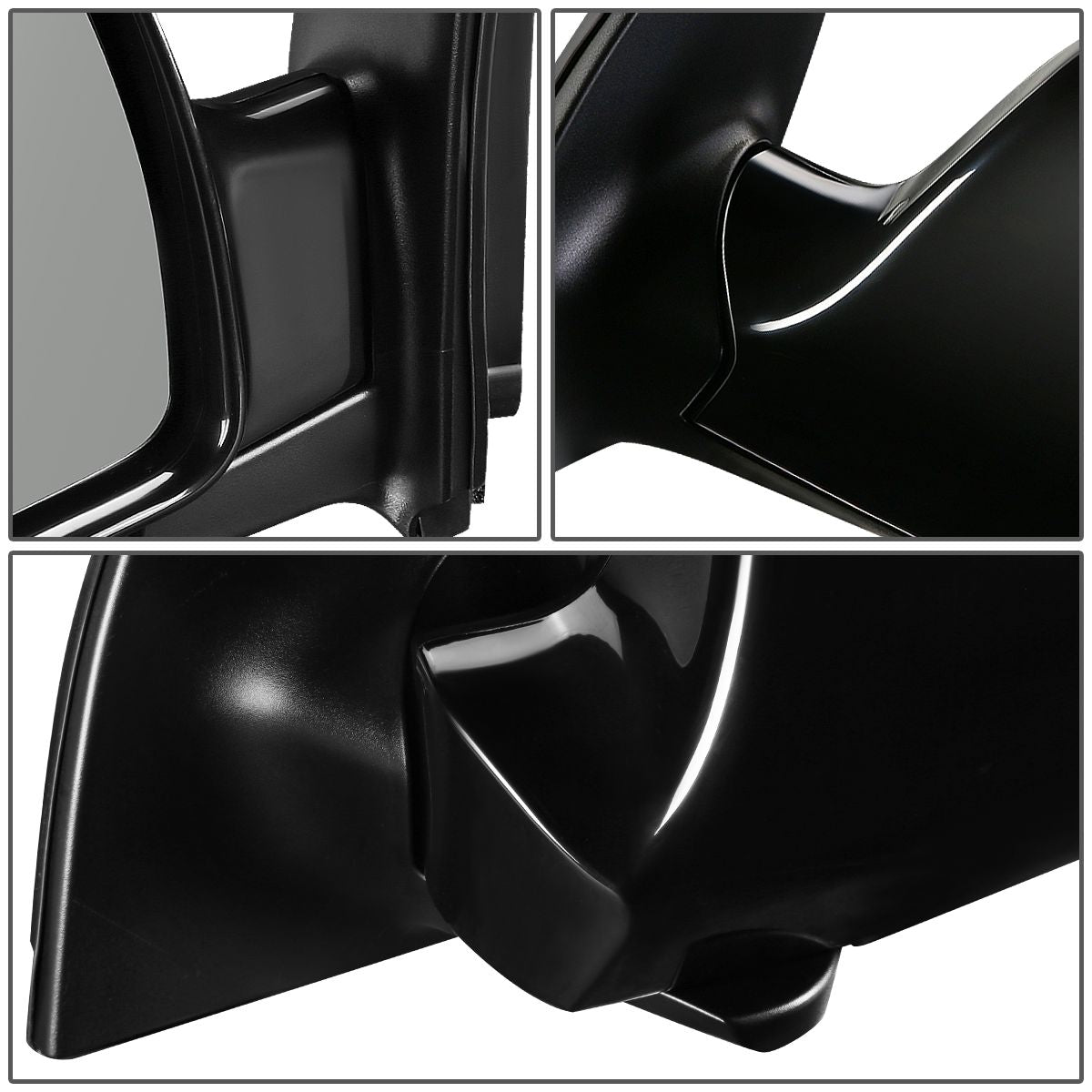 RETROVISOR MIRROR - OEM - 06-09 KIA SEDONA - POWERED - HEATED - PAINTABLE - BLACK - LEFT