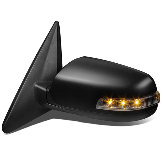 RETROVISOR MIRROR - OEM - 11-13 KIA SORENTO - POWERED - HEATED - W/ SIGNAL LIGHT - FOLDING - BLACK - LEFT