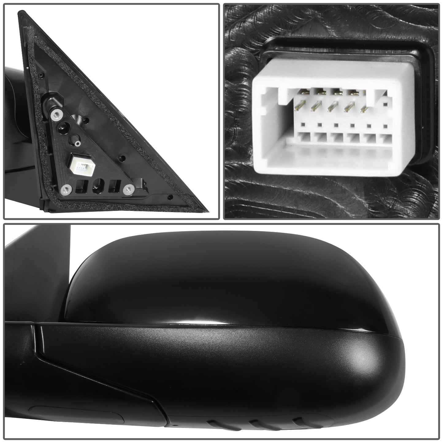 RETROVISOR MIRROR - OE STYLE - KIA SOUL 14-19 - WITH POWER WITH HEATED GLASS - DRIVER SIDE - PAINT TO MATCH - BLACK