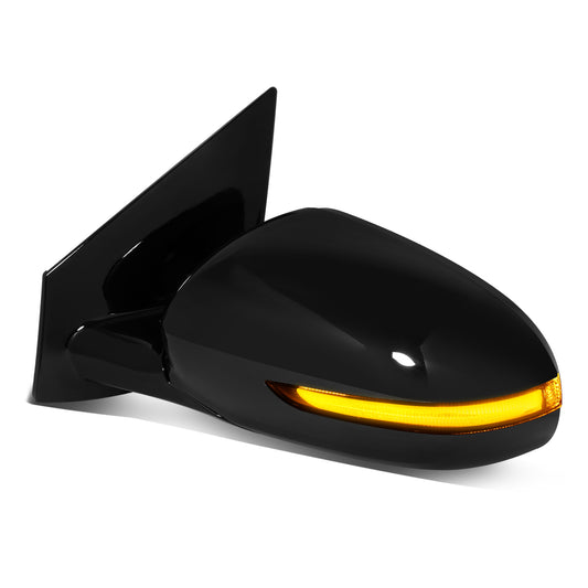 RETROVISOR MIRROR - OE STYLE - KIA SPORTAGE 17-19 - WITH POWER FOLD WITH HEATED GLASS WITH BLIND SPOT WITH AUTO DIMMING - DRIVER SIDE - PAINT TO MATCH - BLACK