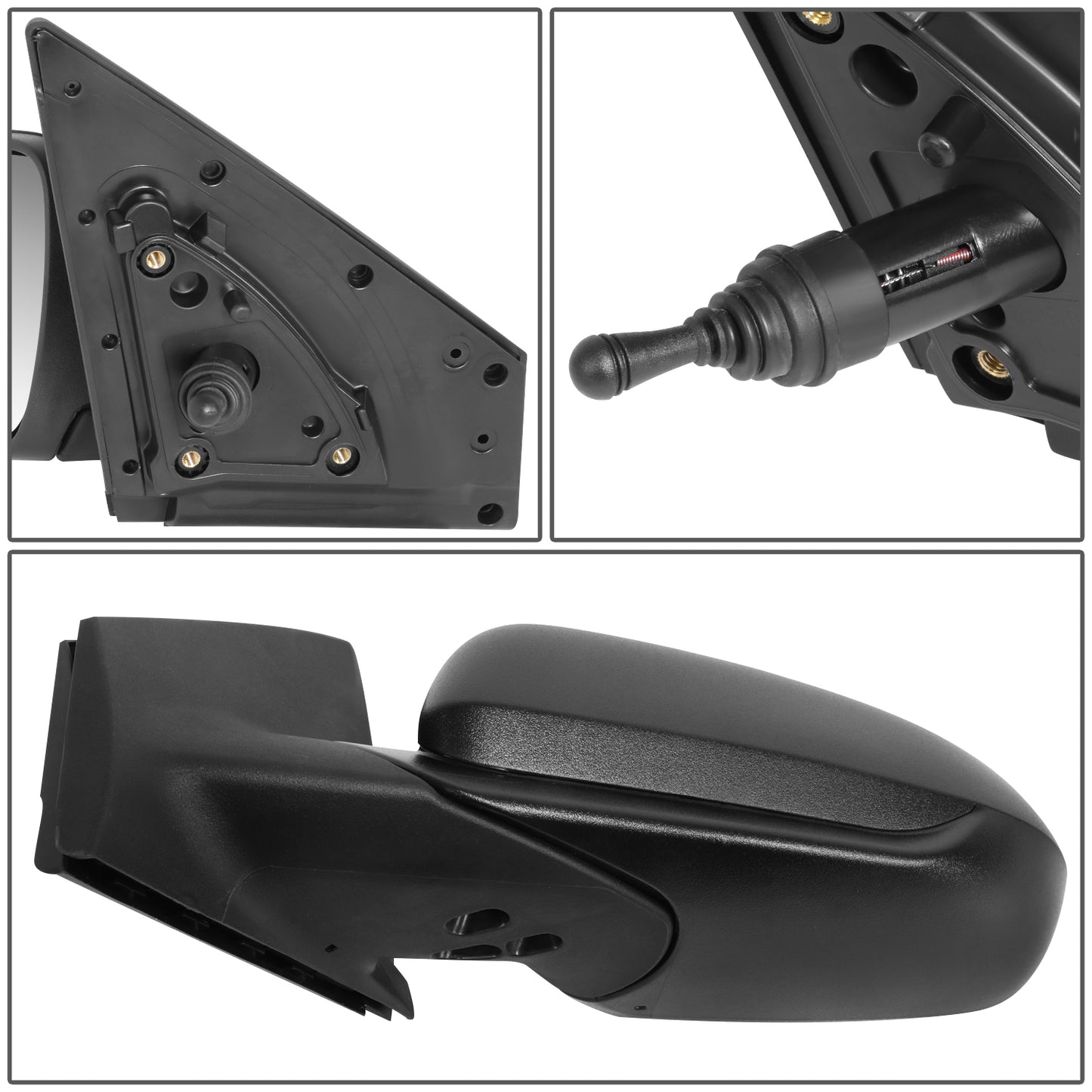 RETROVISOR MIRROR - OE STYLE - KIA RIO 18-20 - WITH MANUAL - DRIVER SIDE - PAINT TO MATCH - BLACK