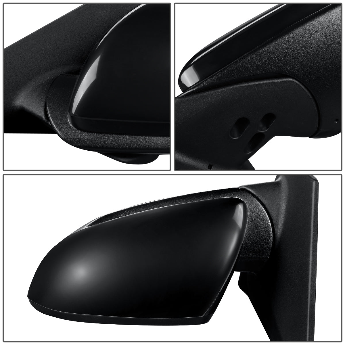 RETROVISOR MIRROR - OEM - 18+ KIA RIO - POWERED - HEATED - FOLDING - BLACK MATERIAL - LEFT