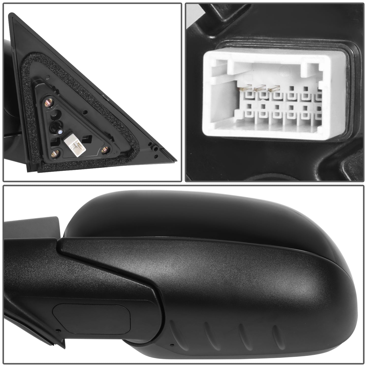 RETROVISOR MIRROR - OE STYLE - KIA SOUL 2020-2022 - WITH POWER - DRIVER LEFT SIDE - BLACK