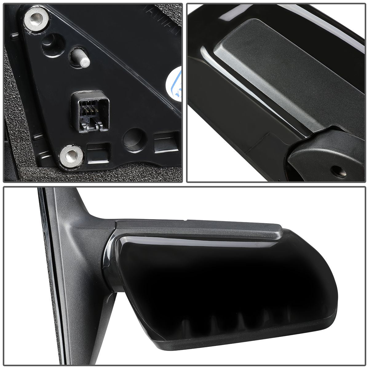 RETROVISOR MIRROR - OEM - 10-11 KIA SOUL - POWERED - PAINTABLE - BLACK - RIGHT