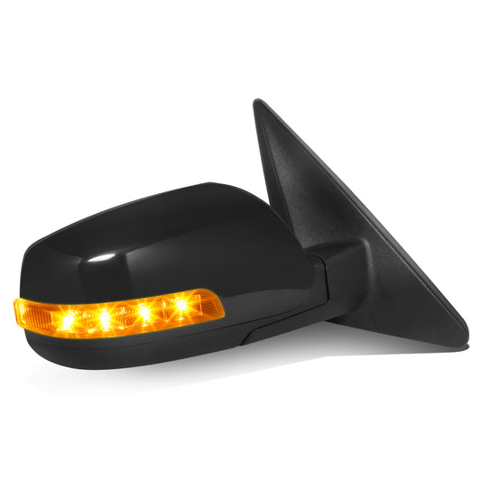 RETROVISOR MIRROR - OE STYLE - KIA SORENTO 14-15 - WITH MEMORY WITH HEATED GLASS WITH TURN SIGNAL WITH BLIND SPOT - PASSENGER SIDE - PAINT TO MATCH - BLACK