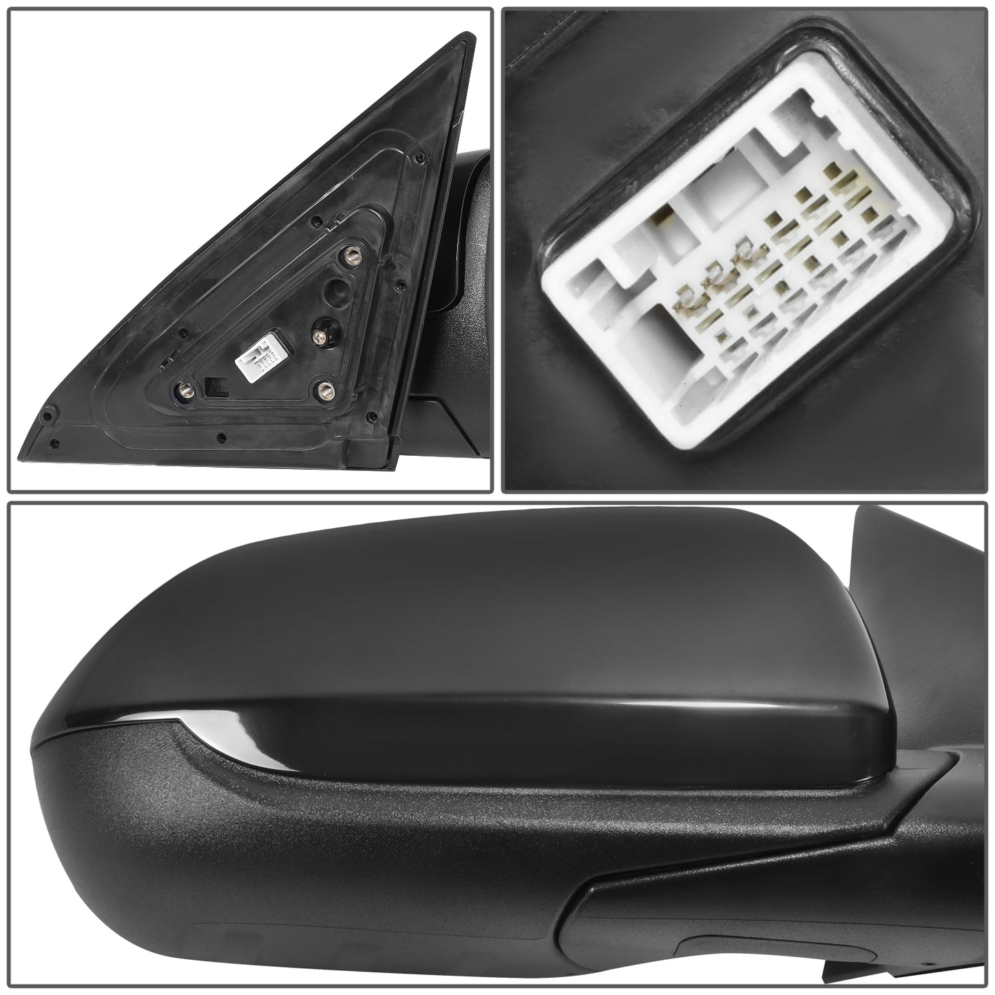 RETROVISOR MIRROR - OE STYLE - KIA SELTOS 21-24 - WITH POWER - PASSENGER SIDE - PAINT TO MATCH - BLACK