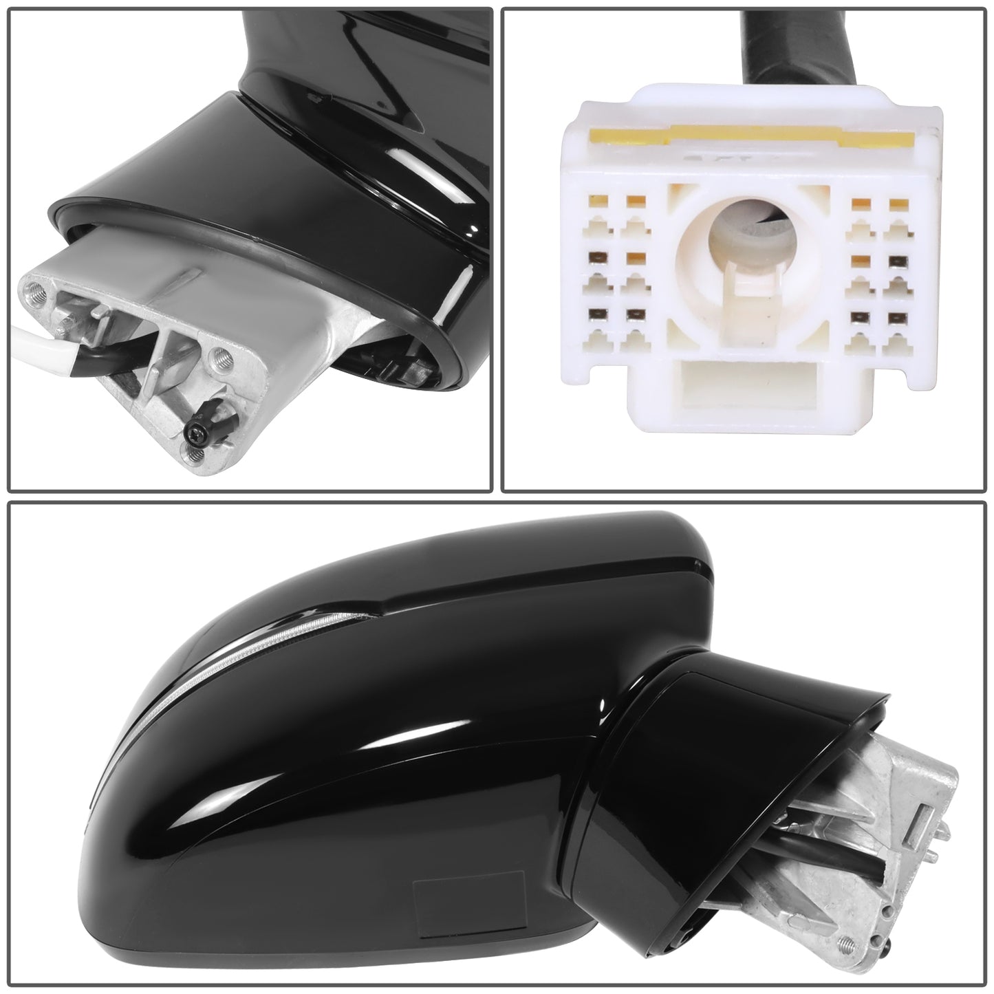 RETROVISOR MIRROR - OE STYLE - KIA SORENTO 2021-2023 - WITH POWER WITH HEATED GLASS - PASSENGER RIGHT SIDE - BLACK