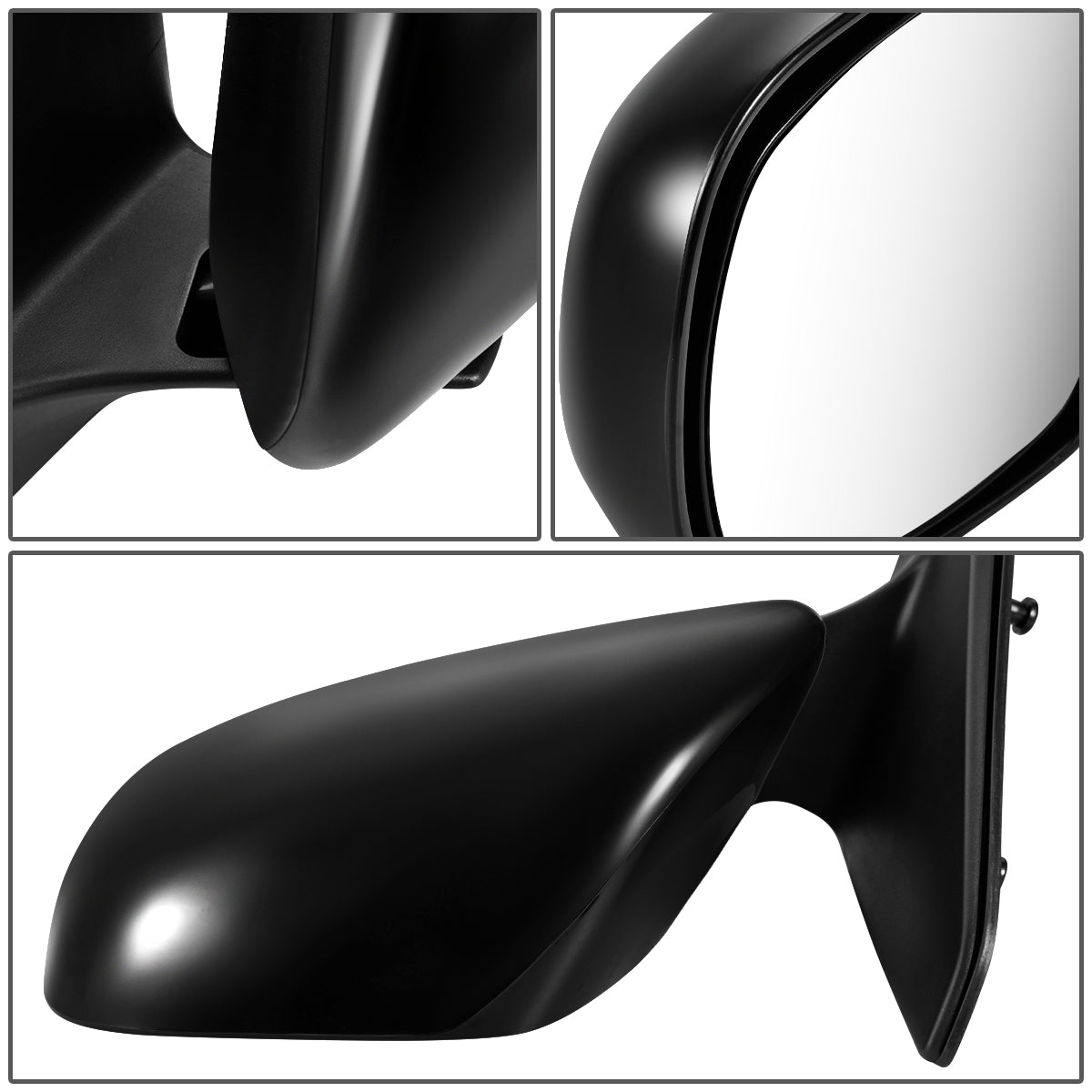 RETROVISOR MIRROR - OEM - 03-05 LEXUS GX470 - POWERED - HEATED - W/ MEMORY - FOLDING - BLACK MATERIAL - LEFT