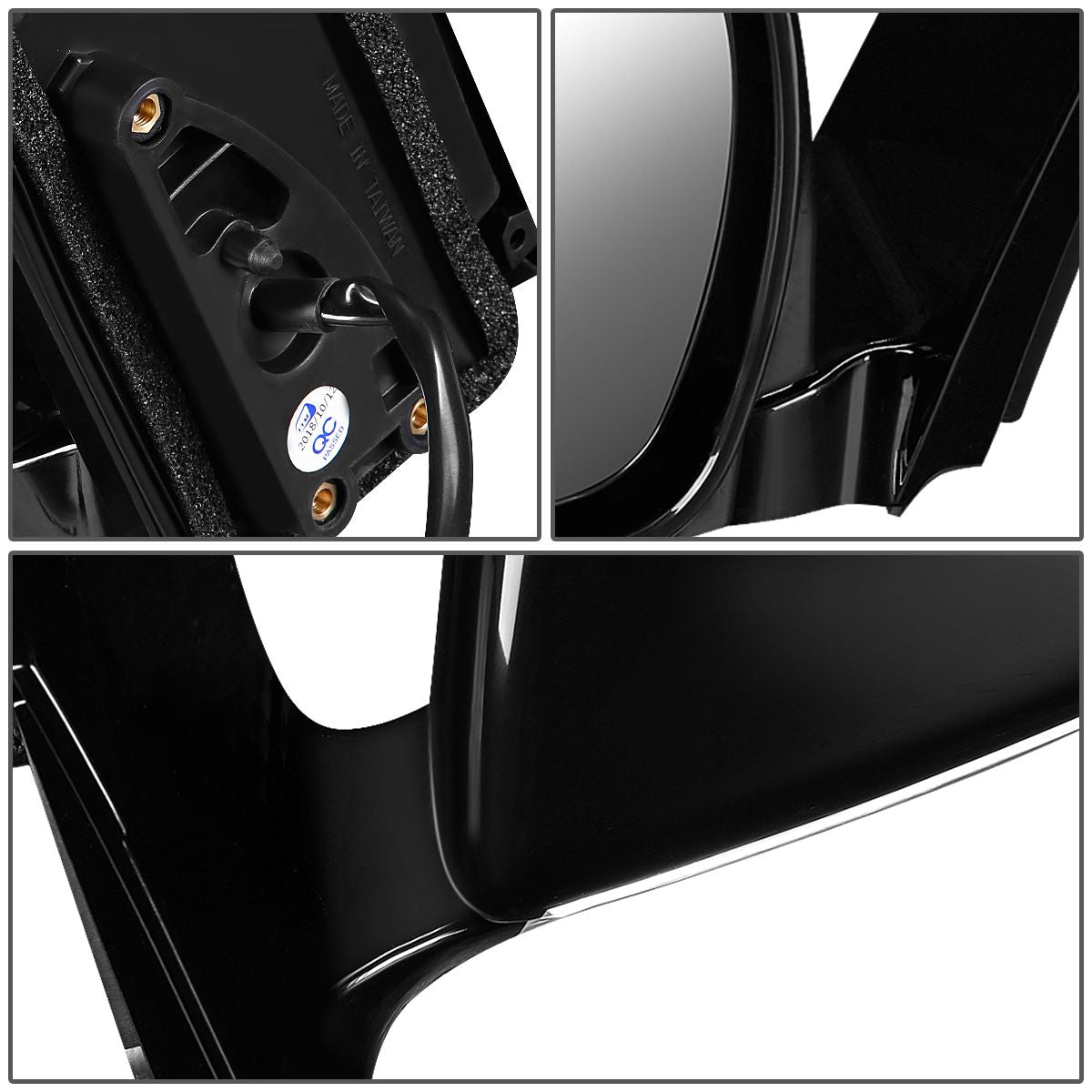 RETROVISOR MIRROR - OEM - 04-06 LEXUS RX330 / 07-09 LEXUS RX350 / 06-08 LEXUS RX400H - POWERED - HEATED - PAINTABLE - BLACK - LEFT