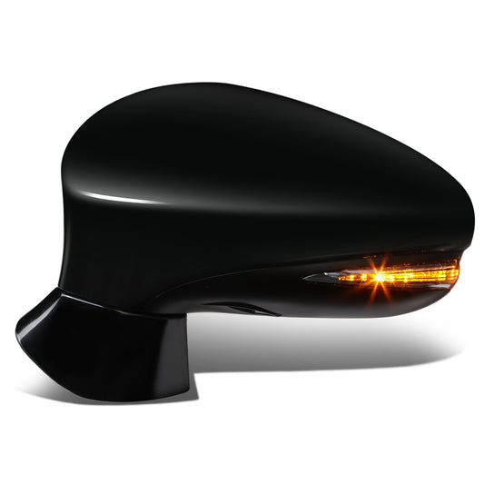 RETROVISOR MIRROR - OEM - 13-15 LEXUS GS250, GS350, GS430 - POWERED - HEATED - W/ SIGNAL LIGHT - W/ MEMORY - W/ PUDDLE LIGHT - W/ BSD - POWER FOLDING - BLACK MATERIAL - LEFT