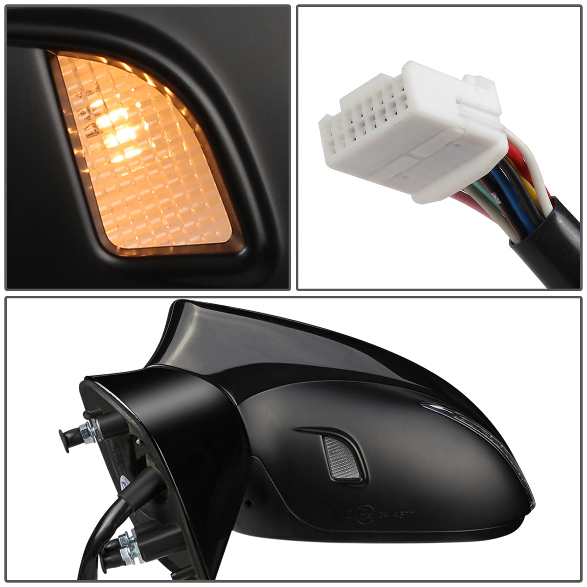 RETROVISOR MIRROR - OEM - 13-15 LEXUS GS250, GS350, GS430 - POWERED - HEATED - W/ SIGNAL LIGHT - W/ MEMORY - W/ PUDDLE LIGHT - W/ BSD - POWER FOLDING - BLACK MATERIAL - LEFT