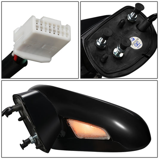 RETROVISOR MIRROR - OEM - 07-12 LEXUS ES350 - POWERED - HEATED - W/ MEMORY - W/ PUDDLE LIGHT - FOLDING - BLACK MATERIAL - LEFT