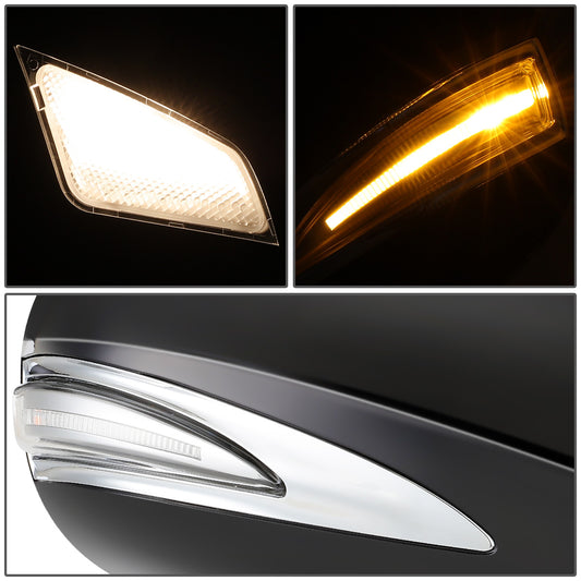 RETROVISOR MIRROR - OEM - 07-12 LEXUS LS460 - POWERED - HEATED - W/ SIGNAL LIGHT - W/ MEMORY - W/ PUDDLE LIGHT - POWER FOLDING - BLACK MATERIAL - RIGHT