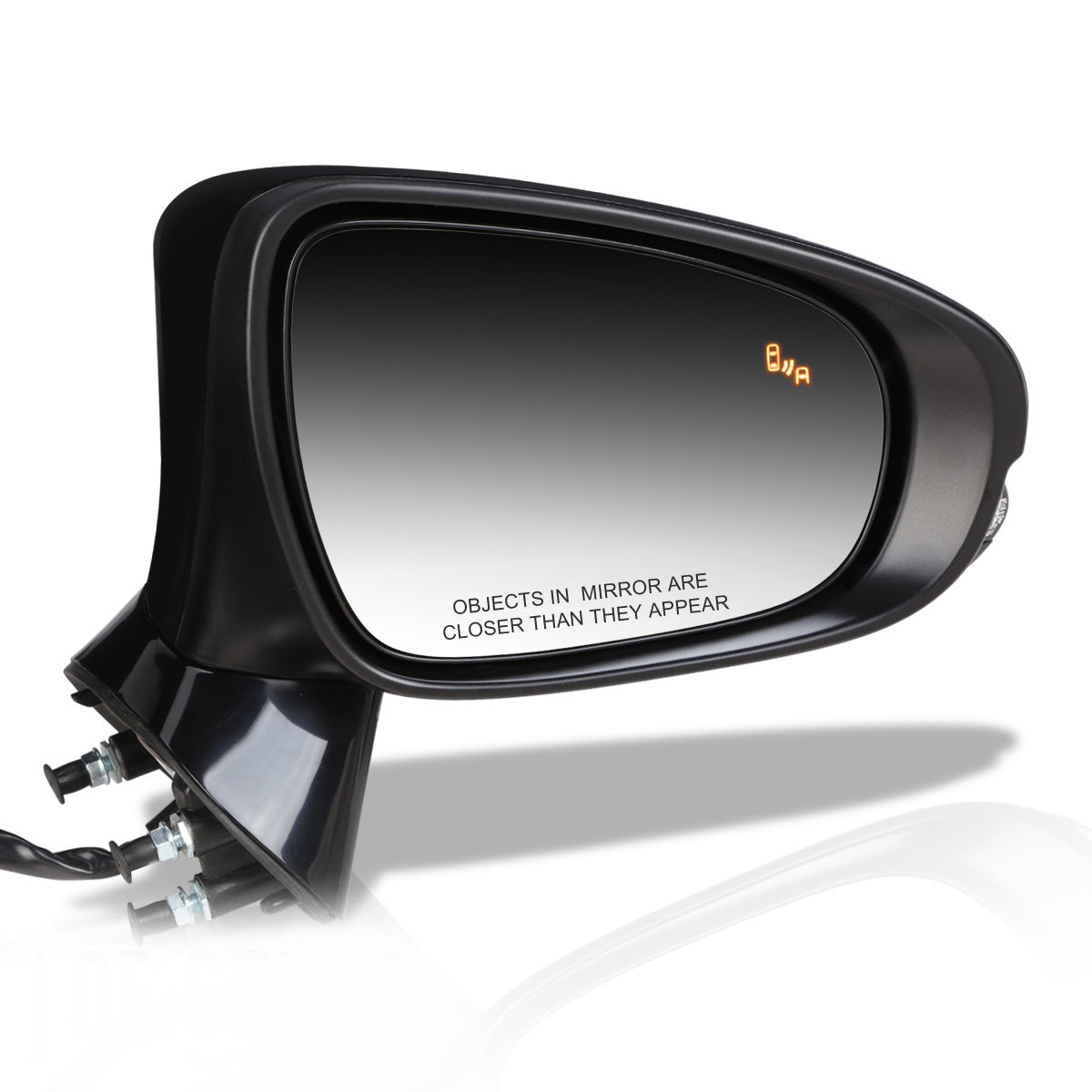 RETROVISOR MIRROR - OEM - 13-15 LEXUS GS250, GS350, GS430 - POWERED - HEATED - W/ SIGNAL LIGHT - W/ MEMORY - W/ PUDDLE LIGHT - W/ BSD - FOLDING - BLACK MATERIAL - RIGHT