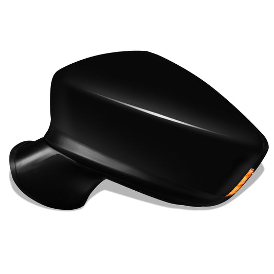 RETROVISOR MIRROR - OEM - 14-15 MAZDA 3 - POWERED - HEATED - PAINTABLE - BLACK - LEFT