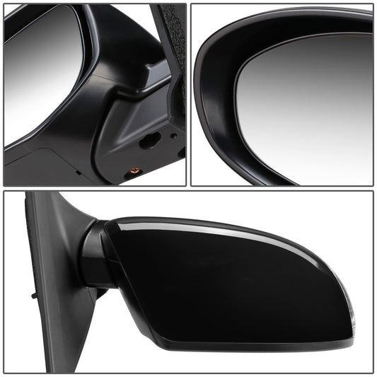 RETROVISOR MIRROR - OEM - 10-13 MAZDA 3 - POWERED - HEATED - W/ SIGNAL - FOLDING - BLACK MATERIAL - RIGHT