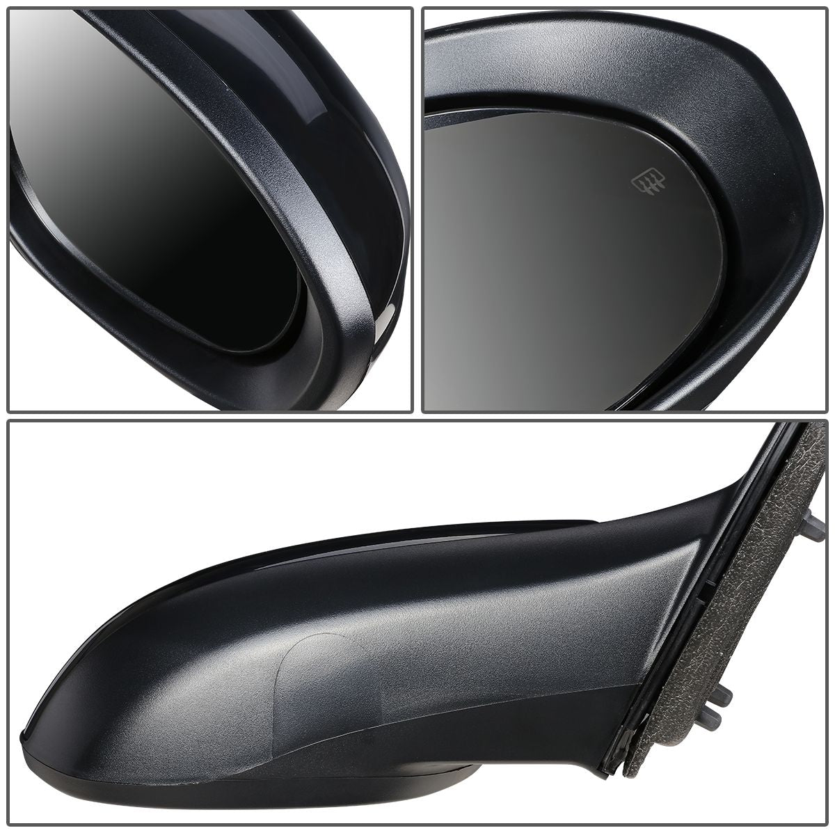 RETROVISOR MIRROR - OEM - 09-13 MAZDA 6 - POWERED - HEATED - PAINTABLE - BLACK - RIGHT