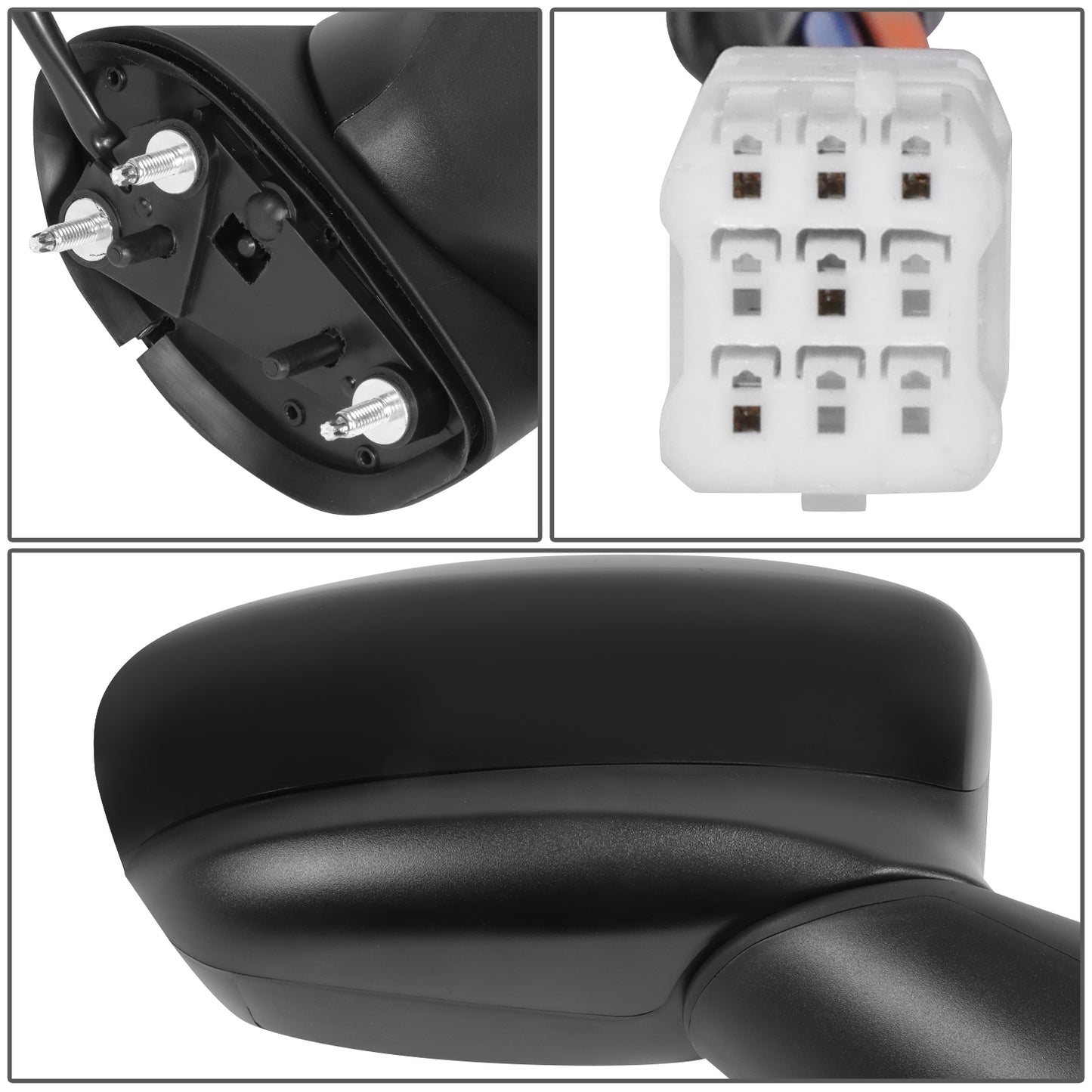 RETROVISOR MIRROR - OE STYLE - MAZDA CX-5 2013-2015 - WITH POWER WITH SIGNAL - PASSENGER RIGHT SIDE - BLACK