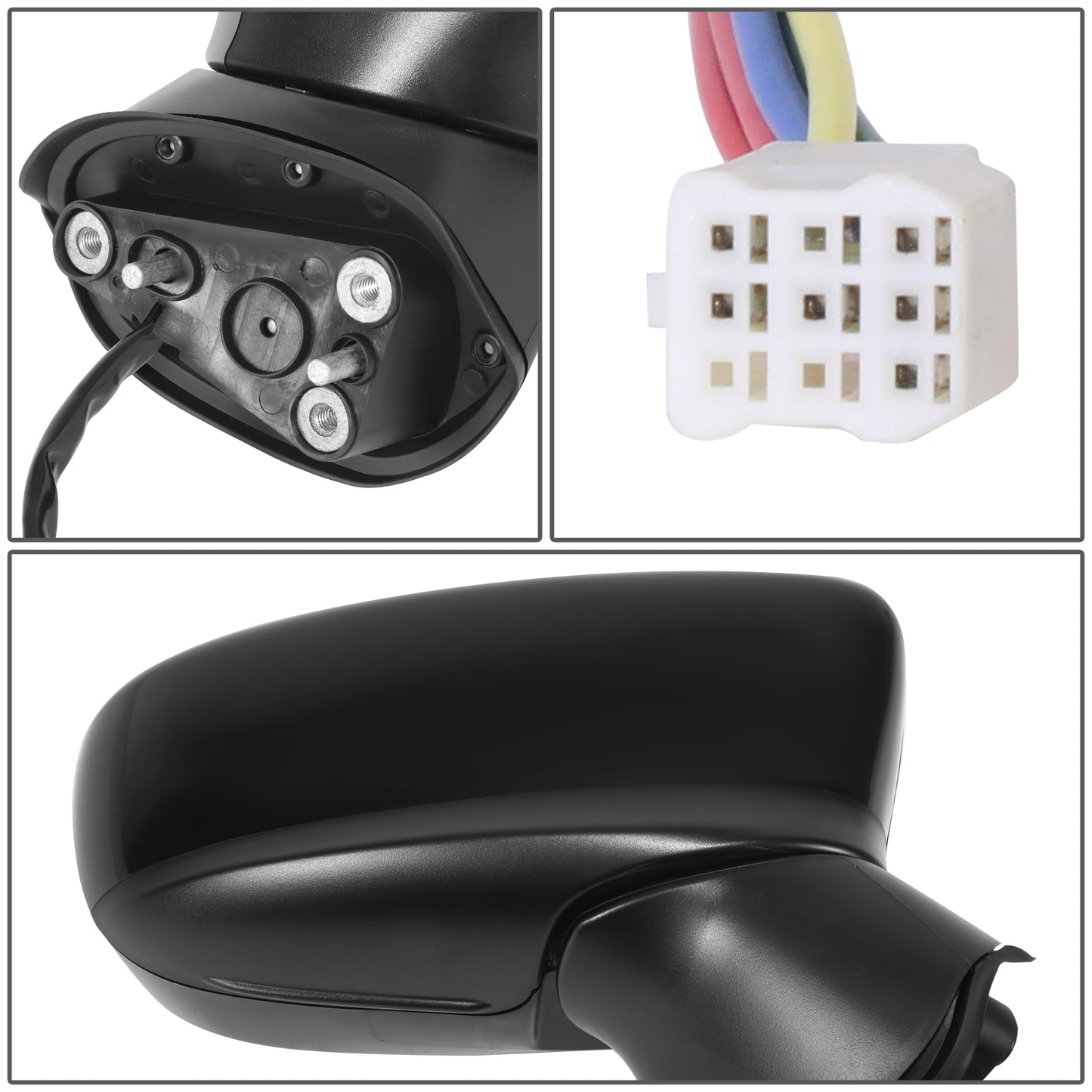 RETROVISOR MIRROR - MAZDA 3 2014-2016 - WITH POWER - WITH SIGNAL - WITH BLIND SPOT - OE STYLE - PASSENGER RIGHT SIDE