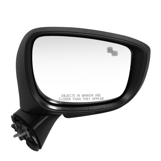 RETROVISOR MIRROR - OE STYLE - MAZDA CX-5 15-16 - WITH POWER WITH BLIND SPOT WITH SIGNAL - PASSENGER SIDE - PAINT TO MATCH - BLACK