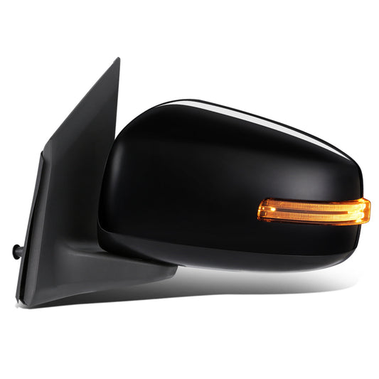 RETROVISOR MIRROR - OEM - 14-15 MITSUBISHI MIRAGE, COLT - POWERED - W/ SIGNAL LIGHT - FOLDING - BLACK MATERIAL - LEFT