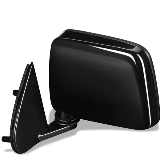 RETROVISOR MIRROR - OEM - 86-94 NISSAN D21 PICKUP / 95-97 NISSAN PICKUP / 87-95 NISSAN PATHFINDER - MANUAL - PAINTABLE - BLACK - LEFT