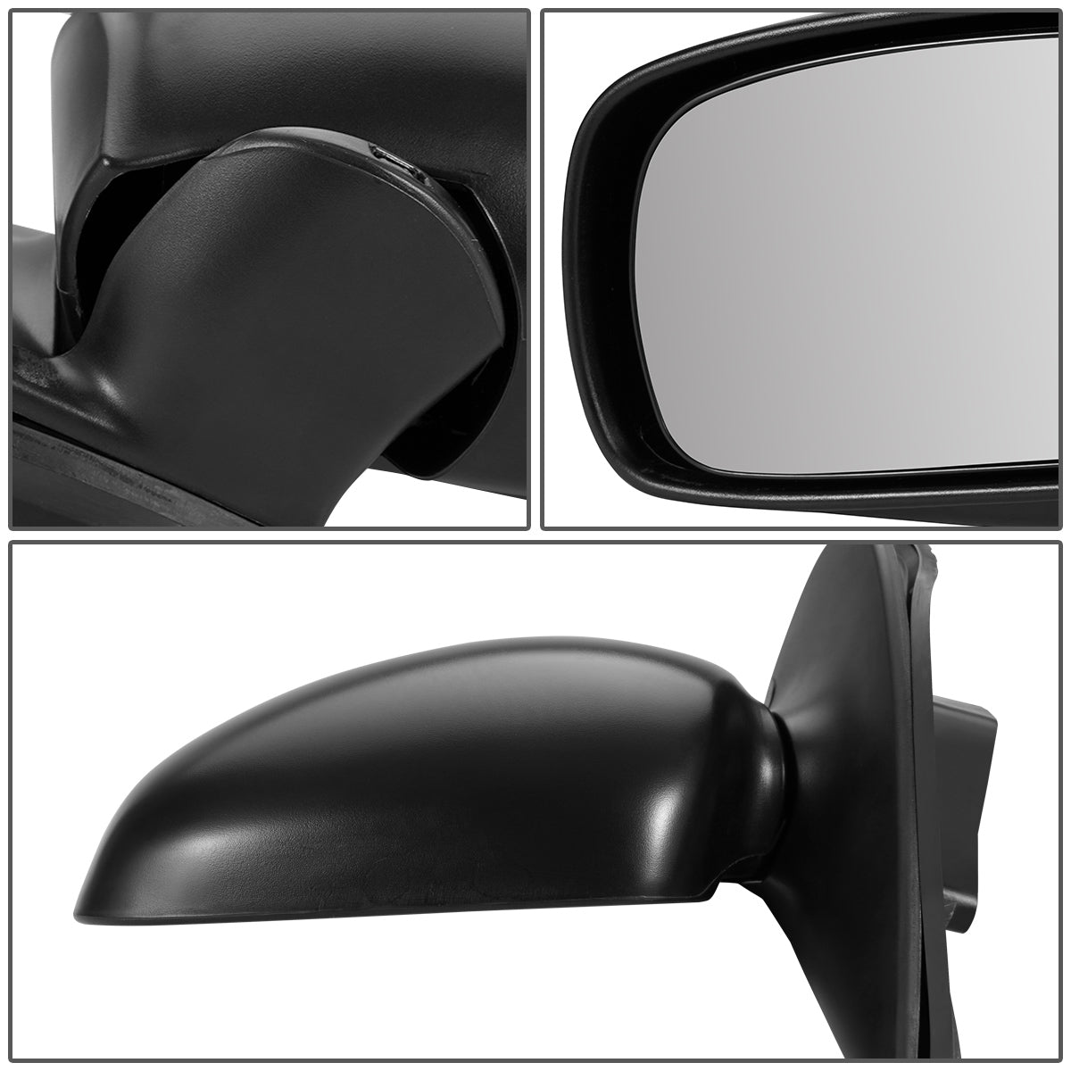 RETROVISOR MIRROR - OEM - 99-02 NISSAN QUEST - POWERED - HEATED - W/ MEMORY - FOLDING - BLACK MATERIAL - LEFT