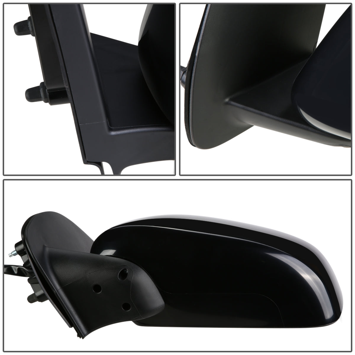 RETROVISOR MIRROR - OEM - 05-15 NISSAN FRONTIER / 05-15 NISSAN XTERRA - MANUAL - TEXTURED - BLACK - LEFT