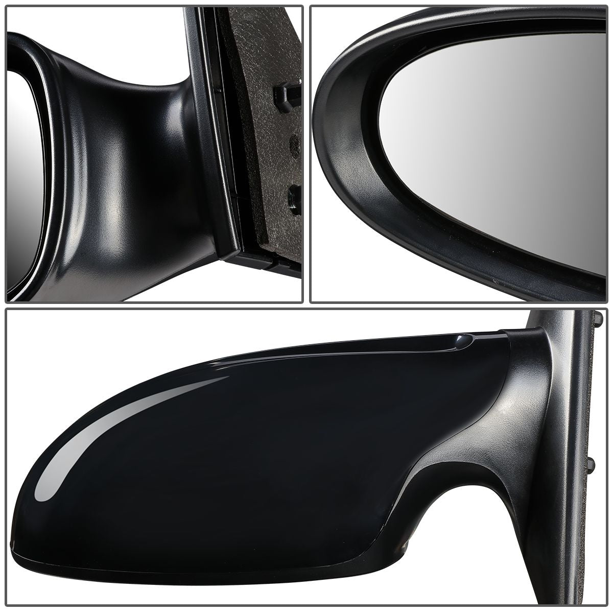 RETROVISOR MIRROR - OEM - 04-06 NISSAN ALTIMA - POWERED - HEATED - PAINTABLE - BLACK - LEFT