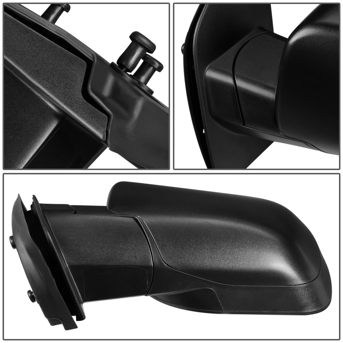 RETROVISOR MIRROR - OEM - 04-15 NISSAN TITAN - MANUAL - TEXTURED - BLACK - LEFT