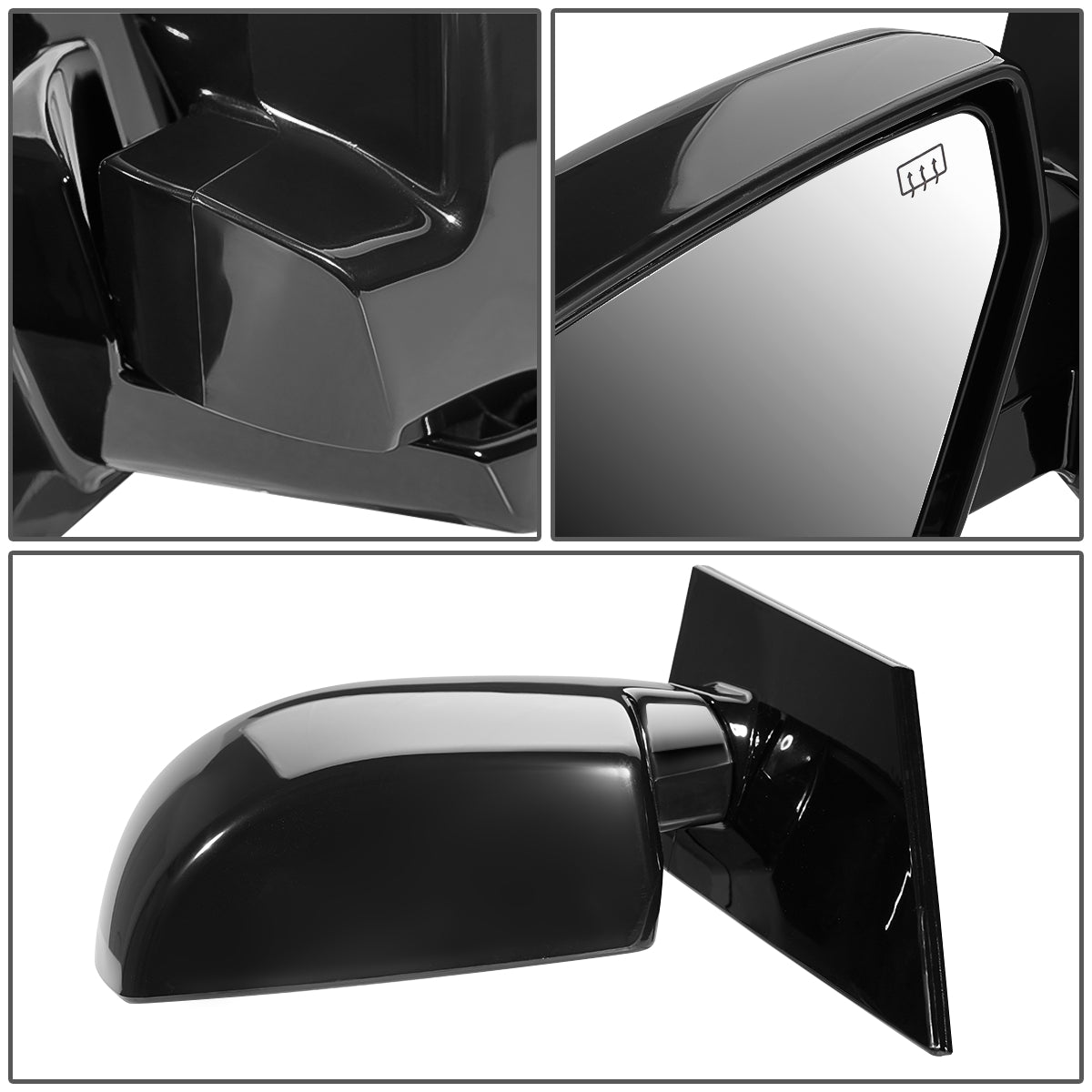RETROVISOR MIRROR - OEM - 04-06 NISSAN QUEST - POWERED - HEATED - W/ MEMORY - FOLDING - BLACK MATERIAL - LEFT