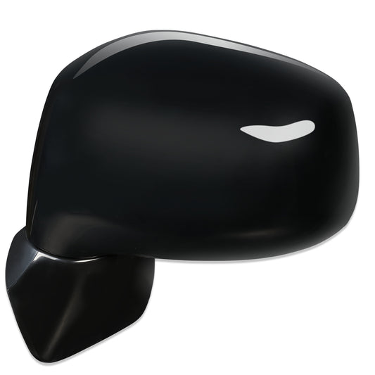 RETROVISOR MIRROR - OEM - 07-12 NISSAN VERSA - POWERED - PAINTABLE - BLACK - LEFT