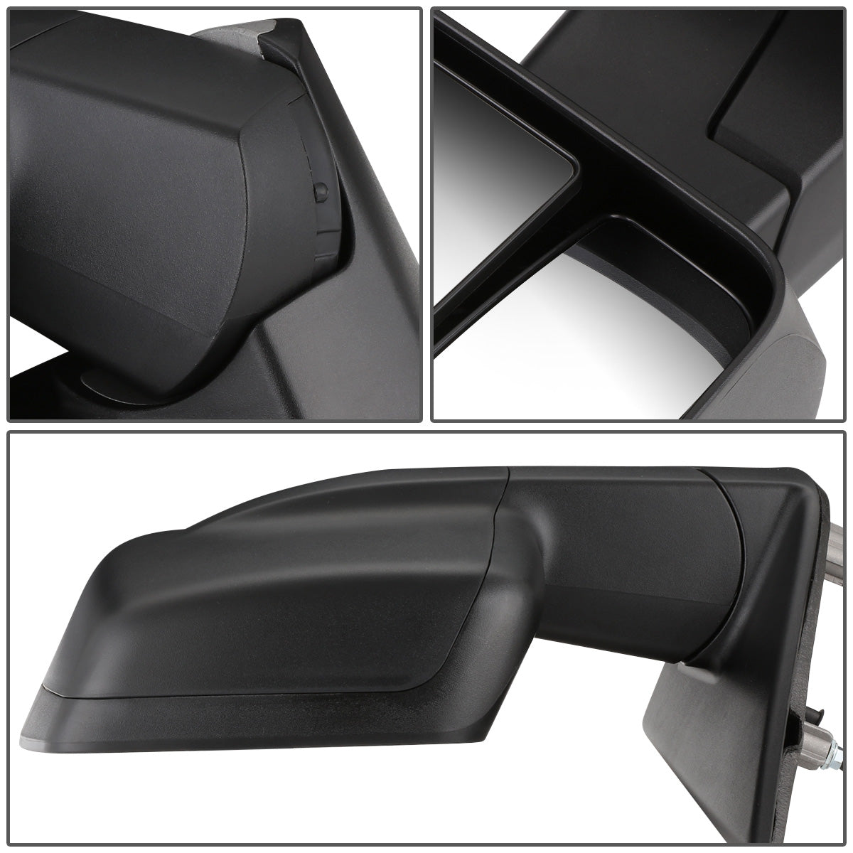 RETROVISOR MIRROR - OEM - 12-18 NISSAN CARGO VAN - POWERED - HEATED - FOLDING - W/ DUAL GLASS - TEXTURED - BLACK - LEFT