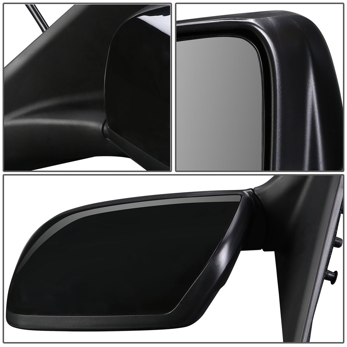 RETROVISOR MIRROR - OEM - 08-13 NISSAN ROGUE - POWERED - HEATED - PAINTABLE - BLACK - LEFT