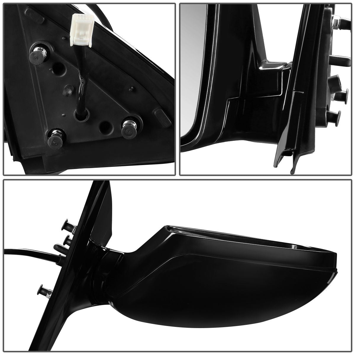 RETROVISOR MIRROR - OEM - 13-16 NISSAN PATHFINDER - POWERED - TEXTURED - BLACK - LEFT