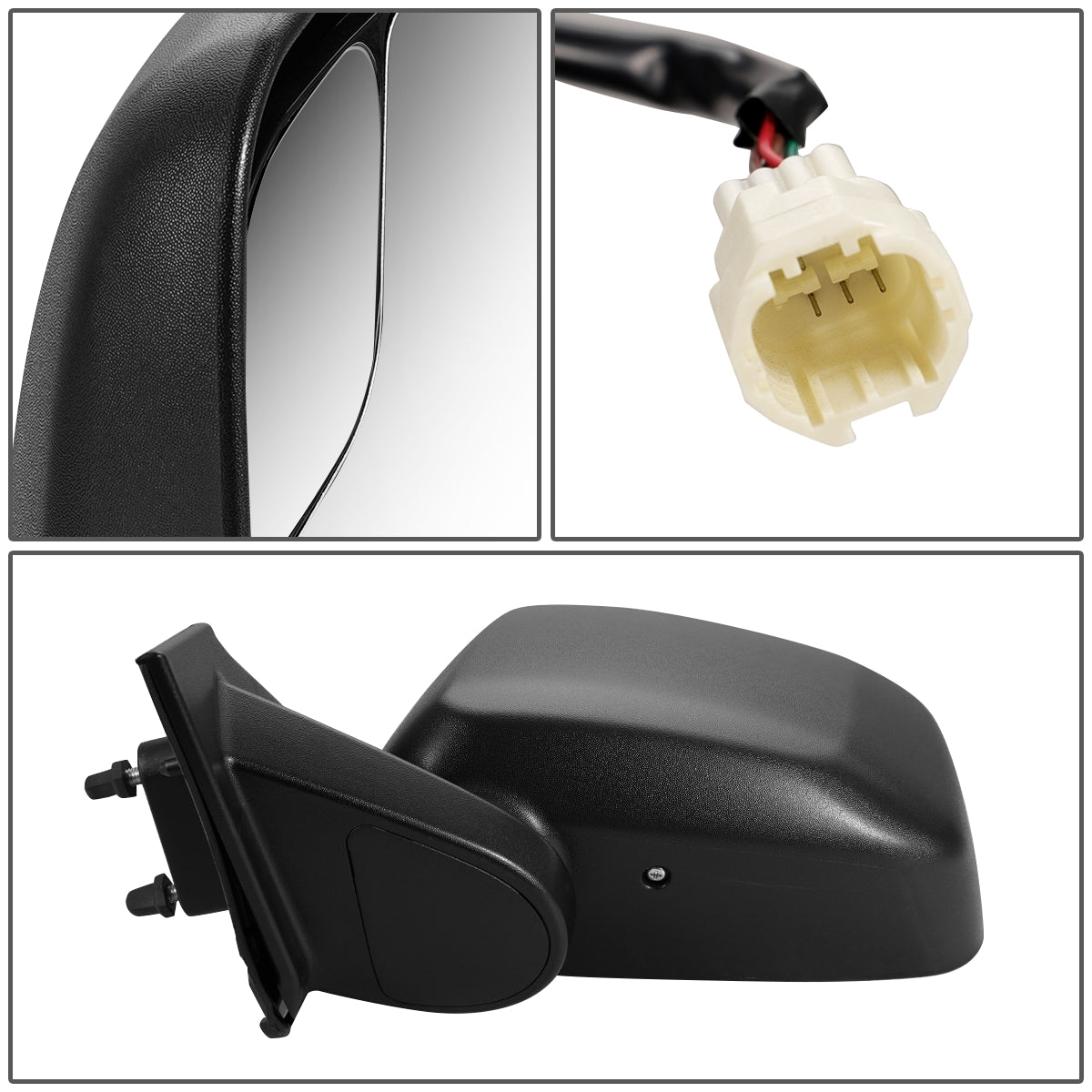 RETROVISOR MIRROR - OEM - 13-20 NISSAN NV200 - POWERED - HEATED - FOLDING - BLACK - LEFT