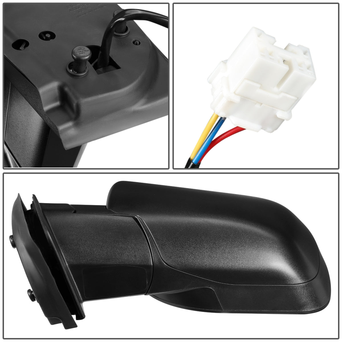 RETROVISOR MIRROR - OEM - 11-15 NISSAN TITAN - POWERED - TEXTURED - BLACK - LEFT