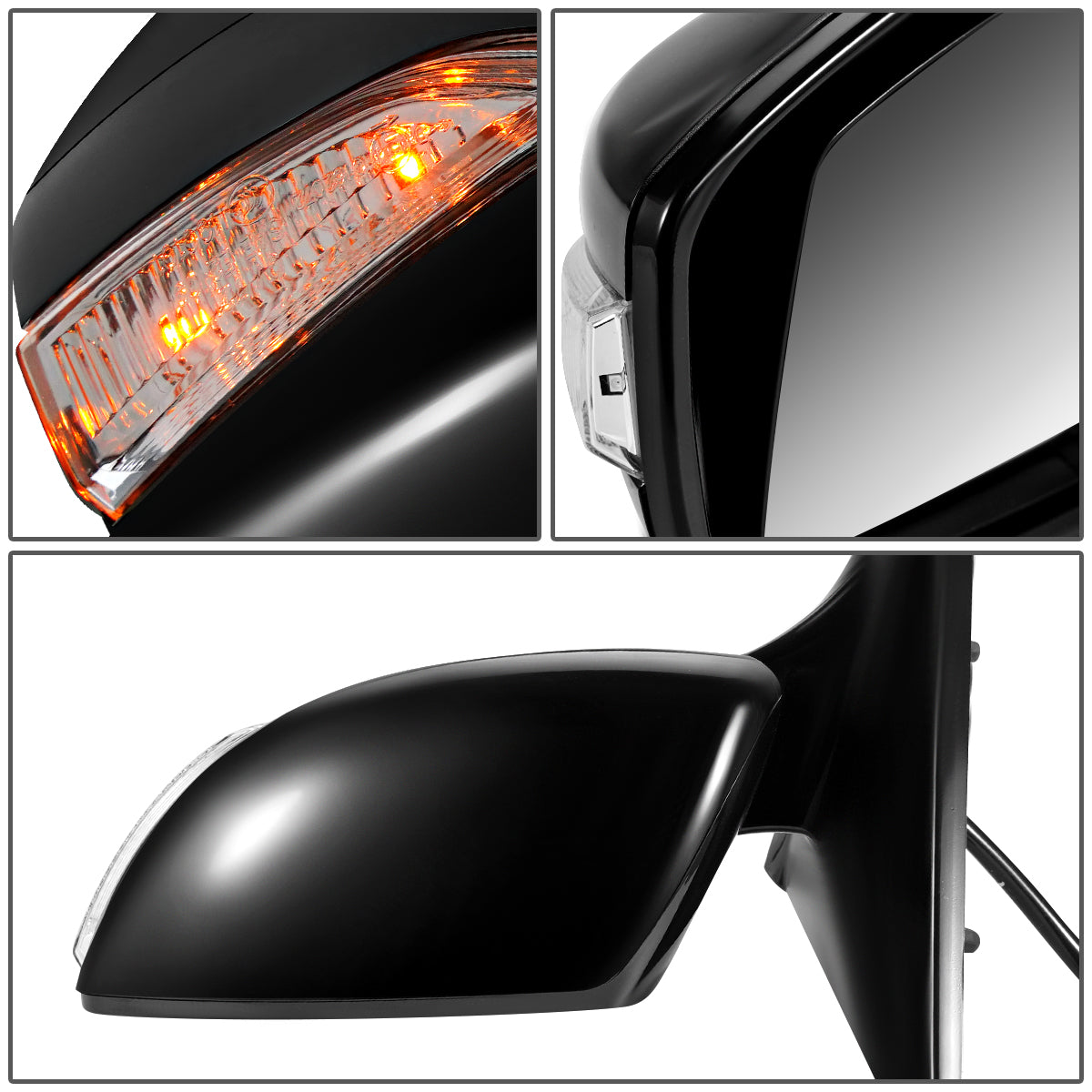 RETROVISOR MIRROR - OEM - 16+ NISSAN MAXIMA - POWERED - HEATED - W/ SIGNAL LIGHT - FOLDING - BLACK - LEFT