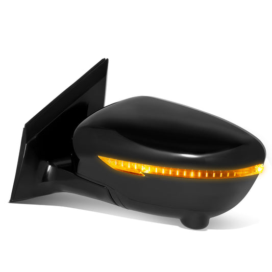 RETROVISOR MIRROR - OE STYLE - NISSAN MURANO 15-16 - WITH POWER WITH HEATED WITH CAMERA WITH SIGNAL - DRIVER SIDE - PAINT TO MATCH - BLACK