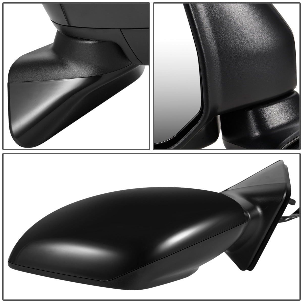 RETROVISOR MIRROR - OEM - 11-17 NISSAN QUEST - POWERED - HEATED - FOLDING - BLACK MATERIAL - LEFT