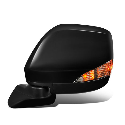 RETROVISOR MIRROR - OEM - 11-17 NISSAN QUEST - POWERED - HEATED - W/ SIGNAL LIGHT - FOLDING - BLACK MATERIAL - LEFT