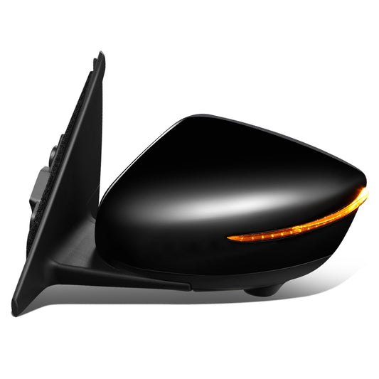 RETROVISOR MIRROR - OEM - 18-20 NISSAN KICKS - POWERED - HEATED - W/ SIGNAL LIGHT - W/ CAMERA - FOLDING - BLACK MATERIAL - LEFT