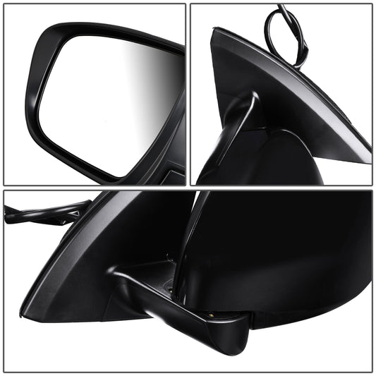 RETROVISOR MIRROR - OEM - 17-19 NISSAN ROGUE SPORT - FOLDING - BLACK MATERIAL - LEFT