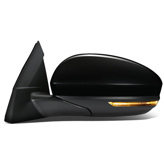 RETROVISOR MIRROR - OEM - 19+ NISSAN ALTIMA 4-DR - POWERED - HEATED - W/ SIGNAL LIGHT - FOLDING - TEXTURED - BLACK MATERIAL - LEFT