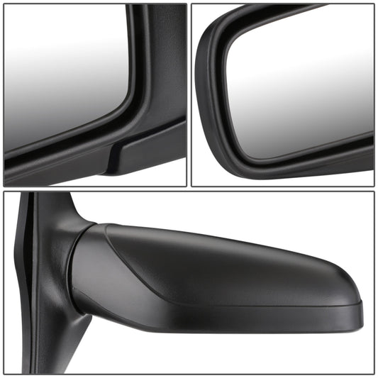 RETROVISOR MIRROR - OEM - 91-94 NISSAN SENTRA - MANUAL - FOLDING - TEXTURED - BLACK - RIGHT