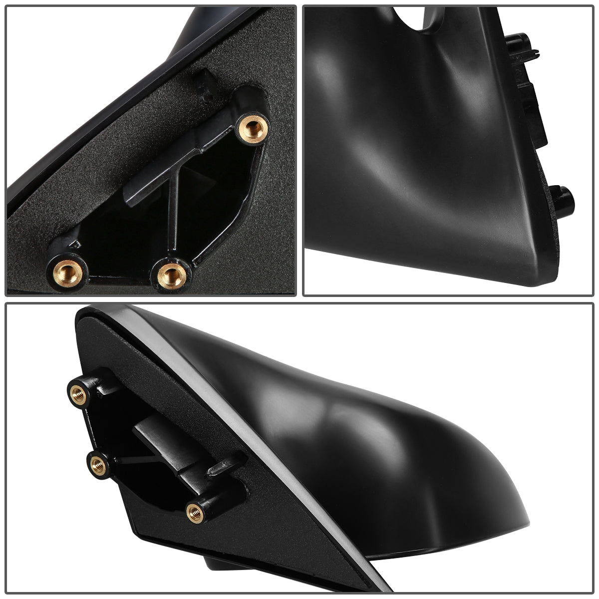 RETROVISOR MIRROR - OEM - 95-98 NISSAN 200SX / 95-99 NISSAN SENTRA - MANUAL - PAINTABLE - BLACK - RIGHT